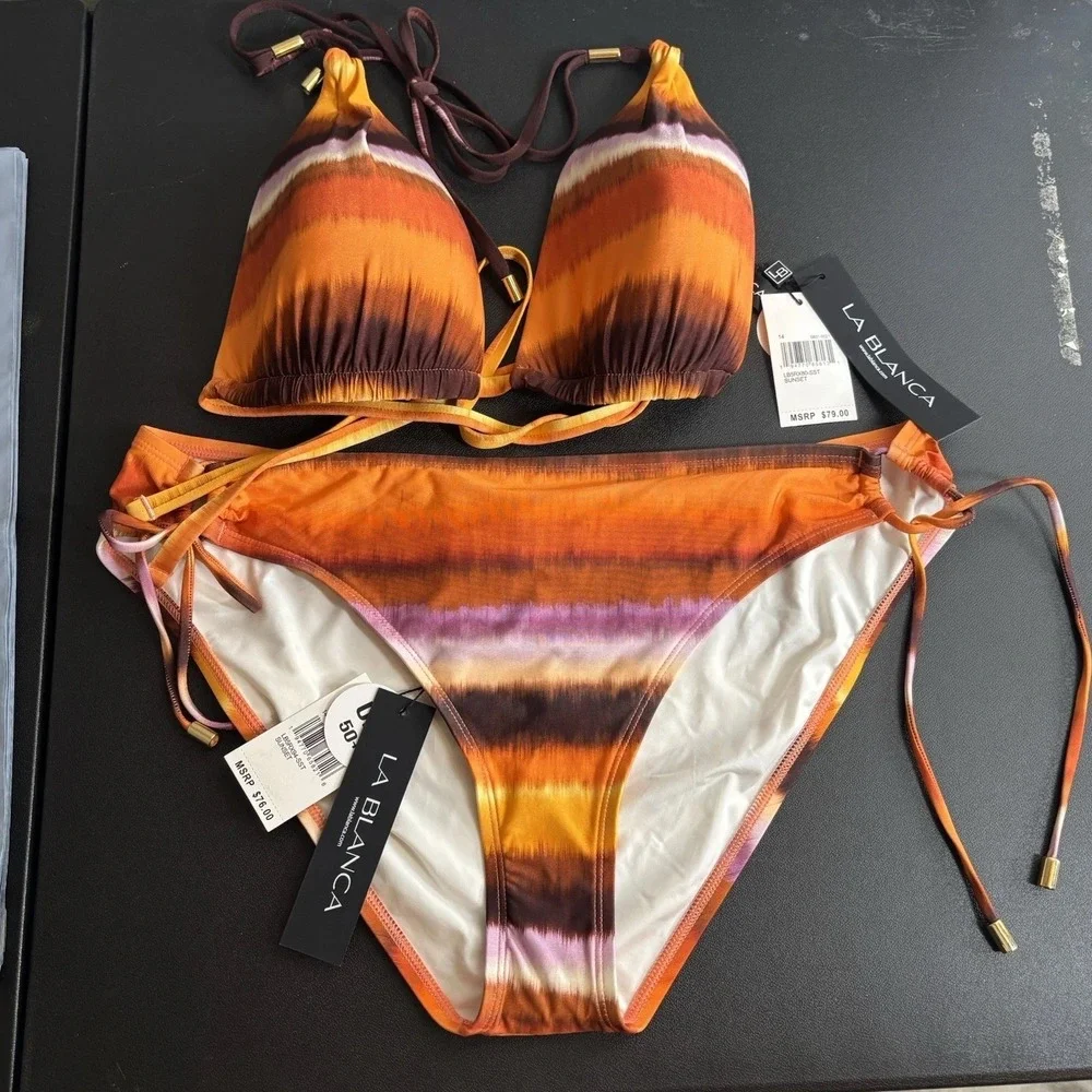 Lablanca Upon Horizon Women's Bikini‎ Size 14 NWT